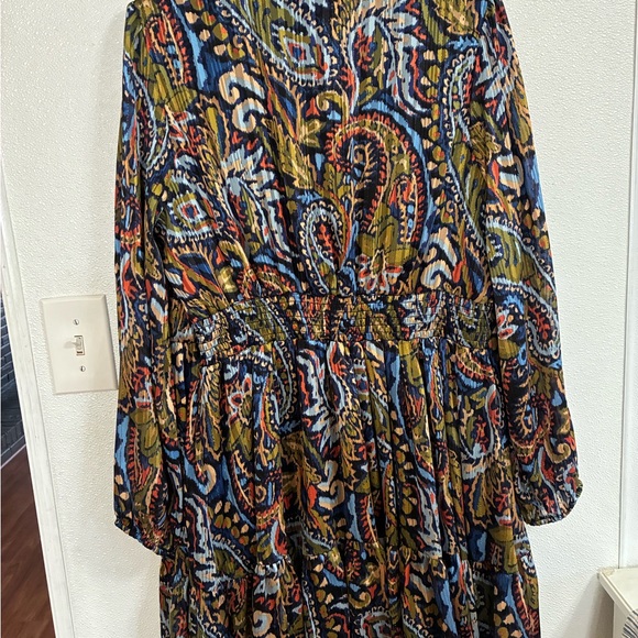 Halogen Multicolor Paisley Print Dress L - Picture 2 of 8